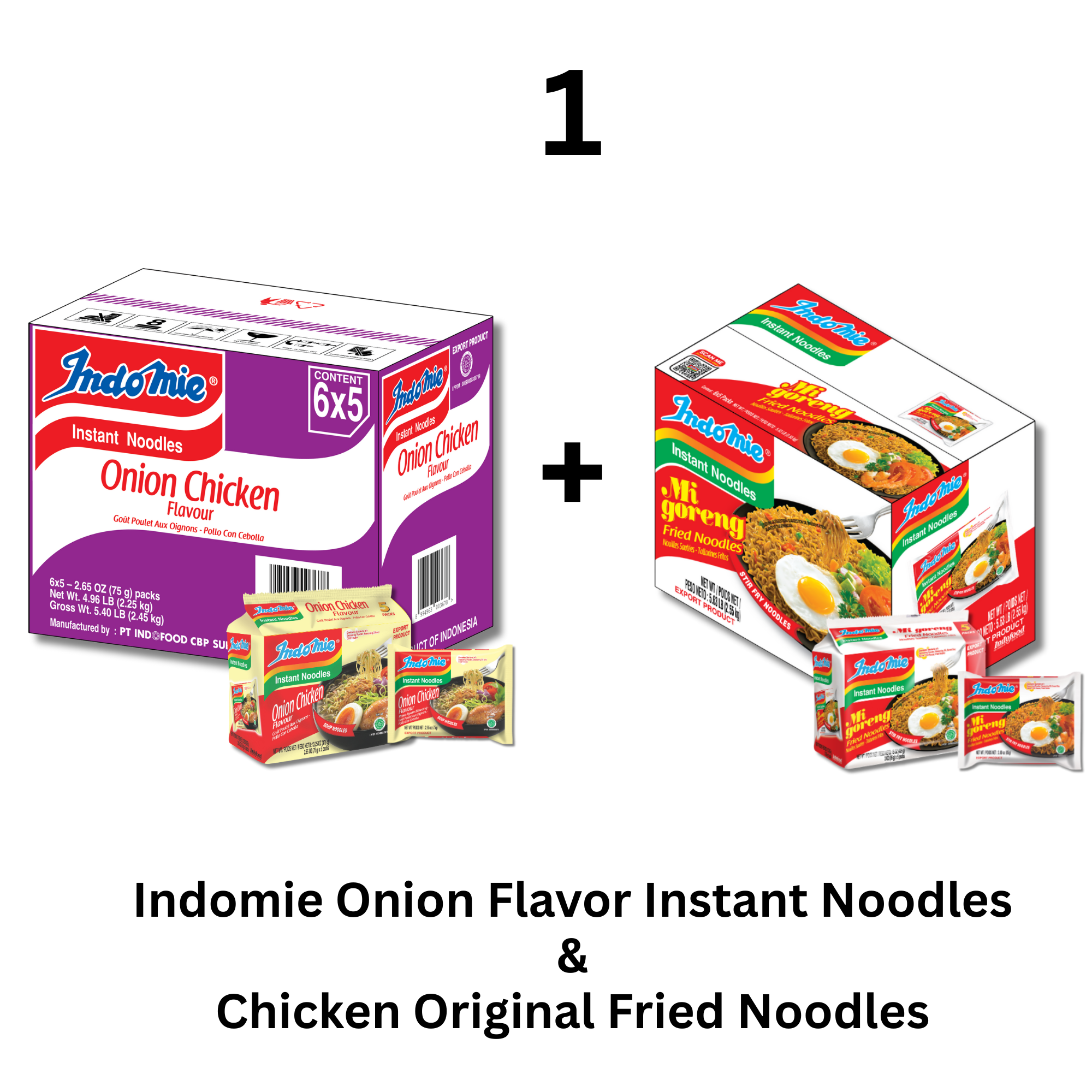 Customized Bundle Indomie Onion Chicken Flavor Instant Noodles