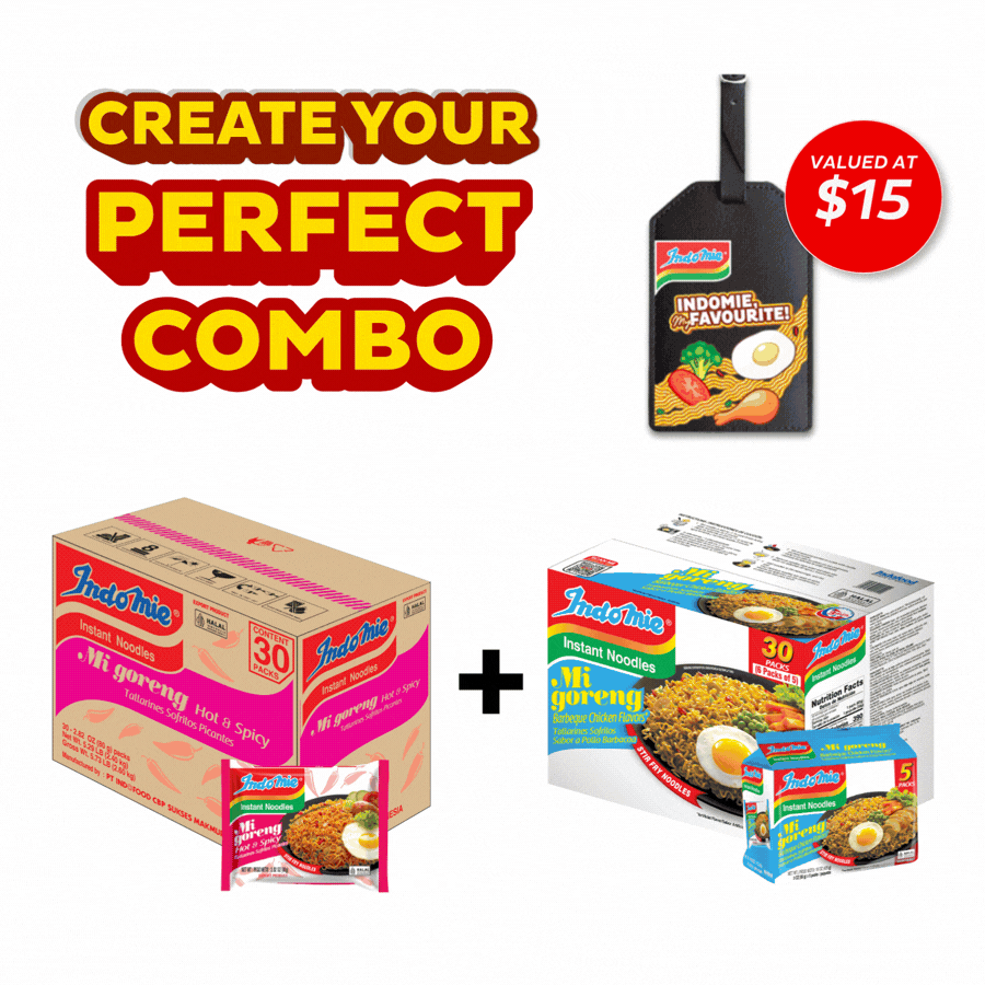 Merchandise Bundle Indomie Mi Goreng Hot & Spicy Instant Noodles