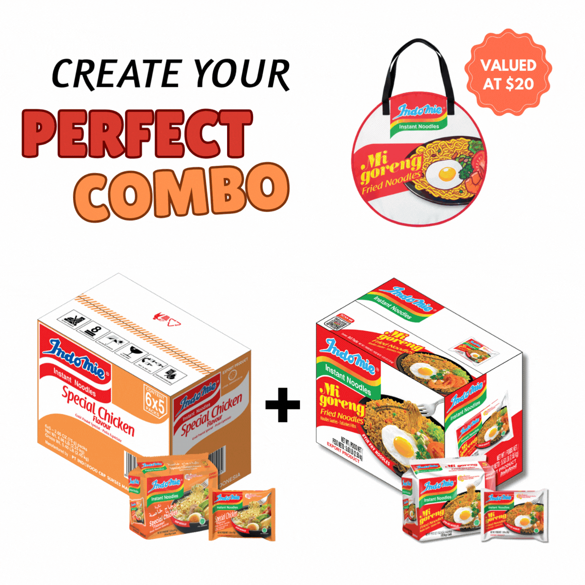 Merchandise Bundle Indomie Special Chicken Flavor Instant Noodles