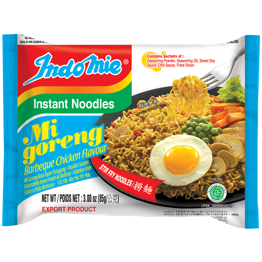 Indomie Mi Goreng Barbeque Chicken Flavor - Single Pack