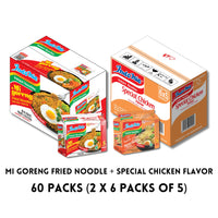 Mi Goreng Fried Noodle Original + Special Chicken Flavor 2x30 Packs