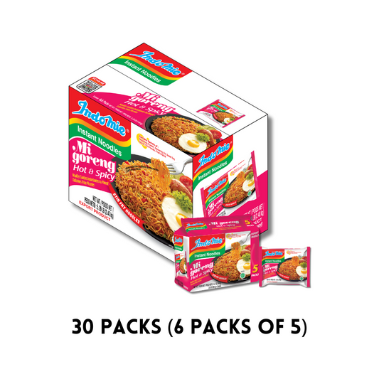 Mi Goreng Hot & Spicy Flavor (30 packs) - FREE SHIPPING DEAL!