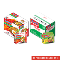 Indomie Mi Goreng Fried Noodle Original + Vegetable Flavor - (2x30 Packs)