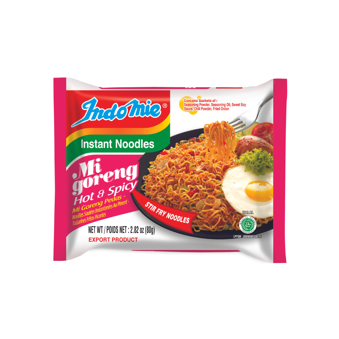 Mi Goreng Hot & Spicy Flavor (30 packs) - FREE SHIPPING DEAL!