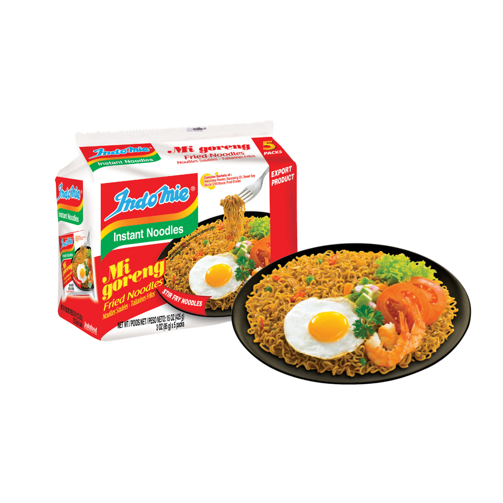 Indomie Mi Goreng Fried Noodles Original 40-pack box.