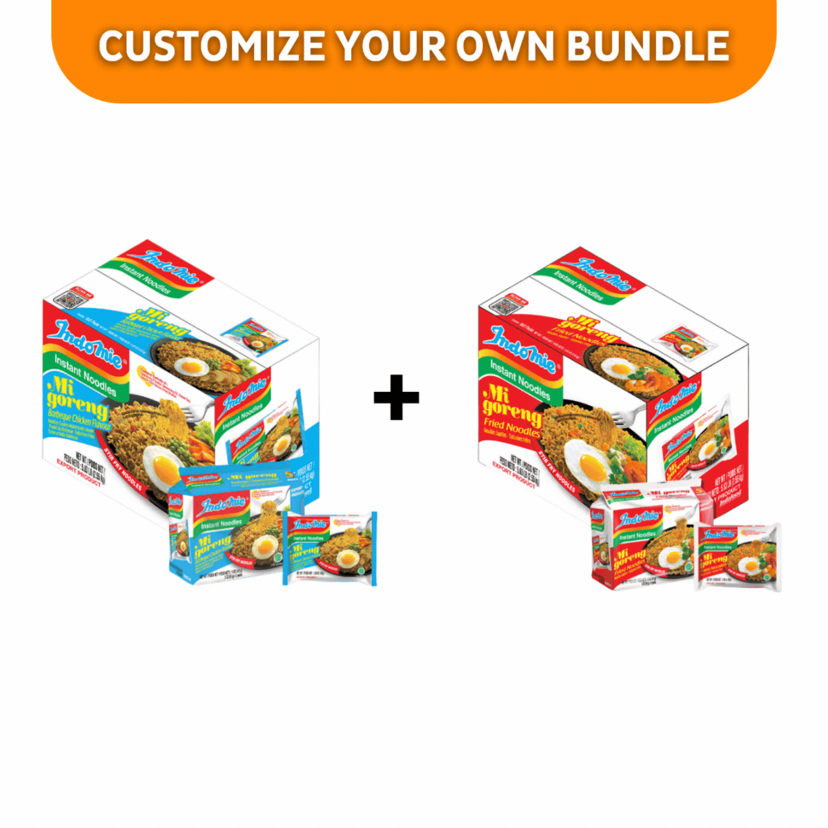 Customize Bundle Indomie Mi Goreng BBQ Chicken Flavor Instant